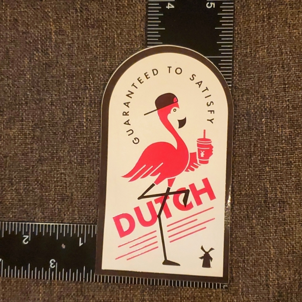 Flamingo Dutch Bros sticker stickers